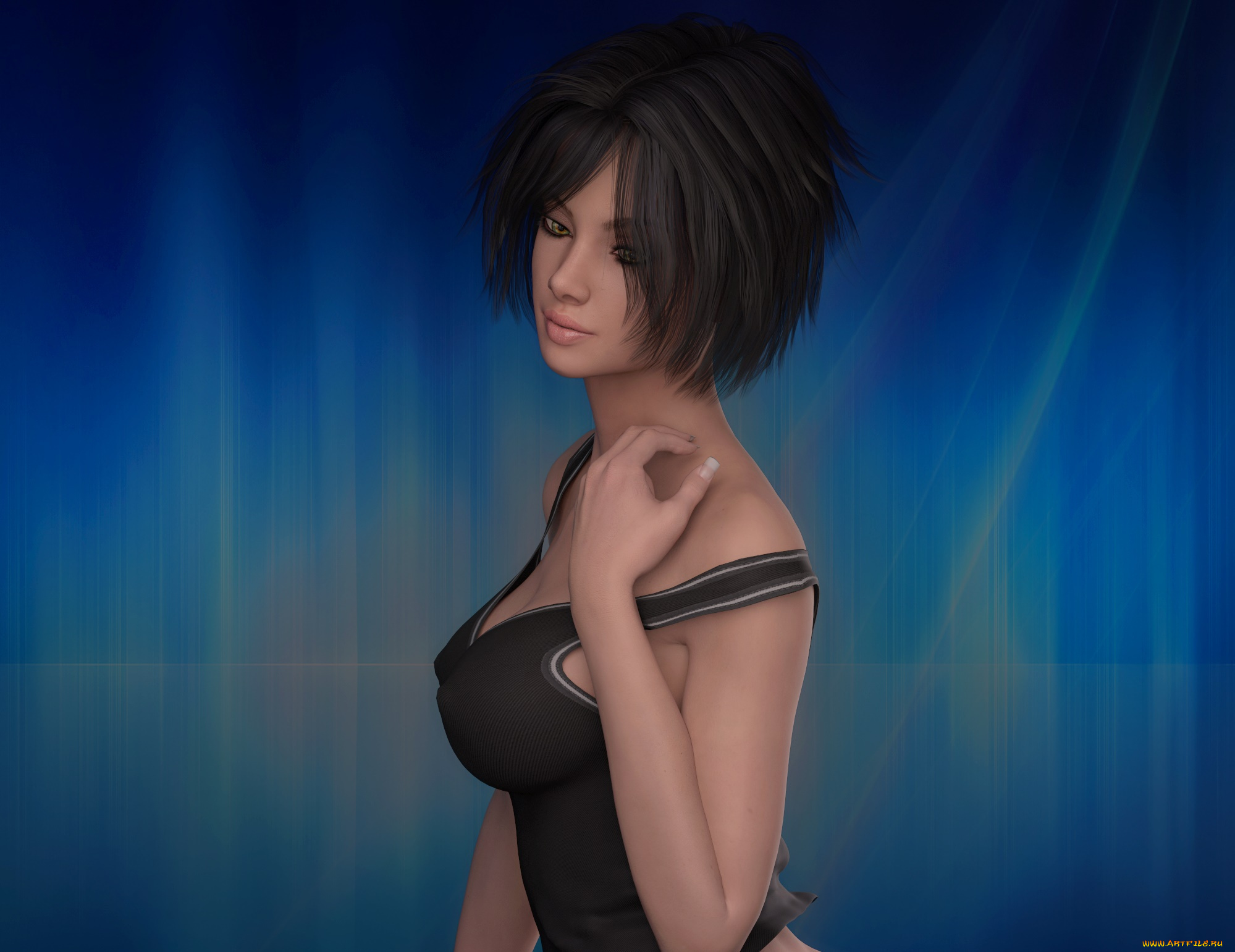 3д, графика, люди, , people, взгляд, девушка, фон