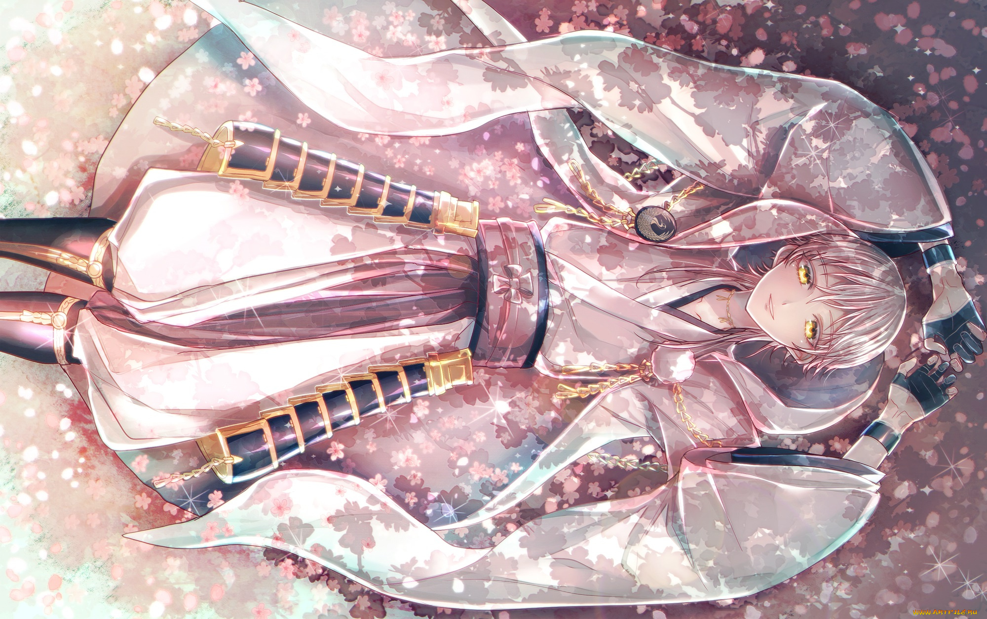 аниме, touken, ranbu, tsurumaru, kuninaga