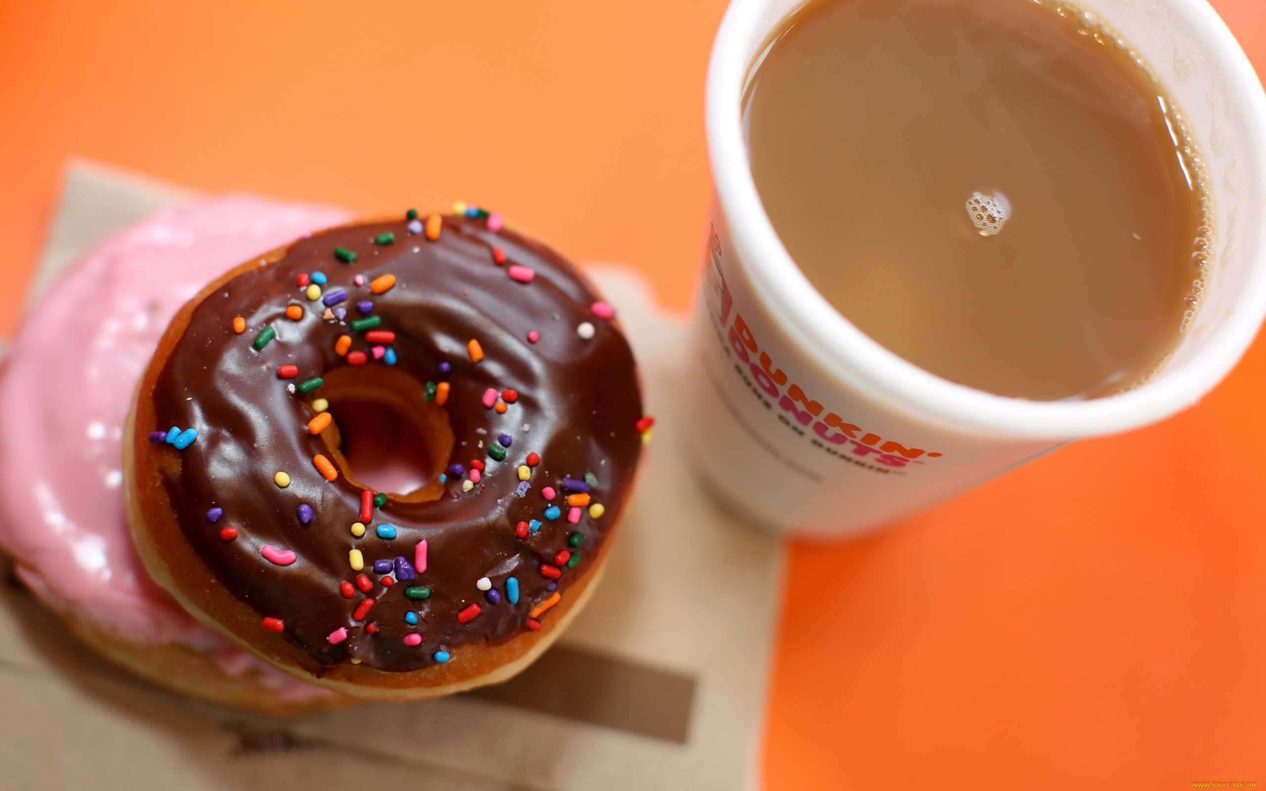 еда, хлеб, , выпечка, пончики, кофе