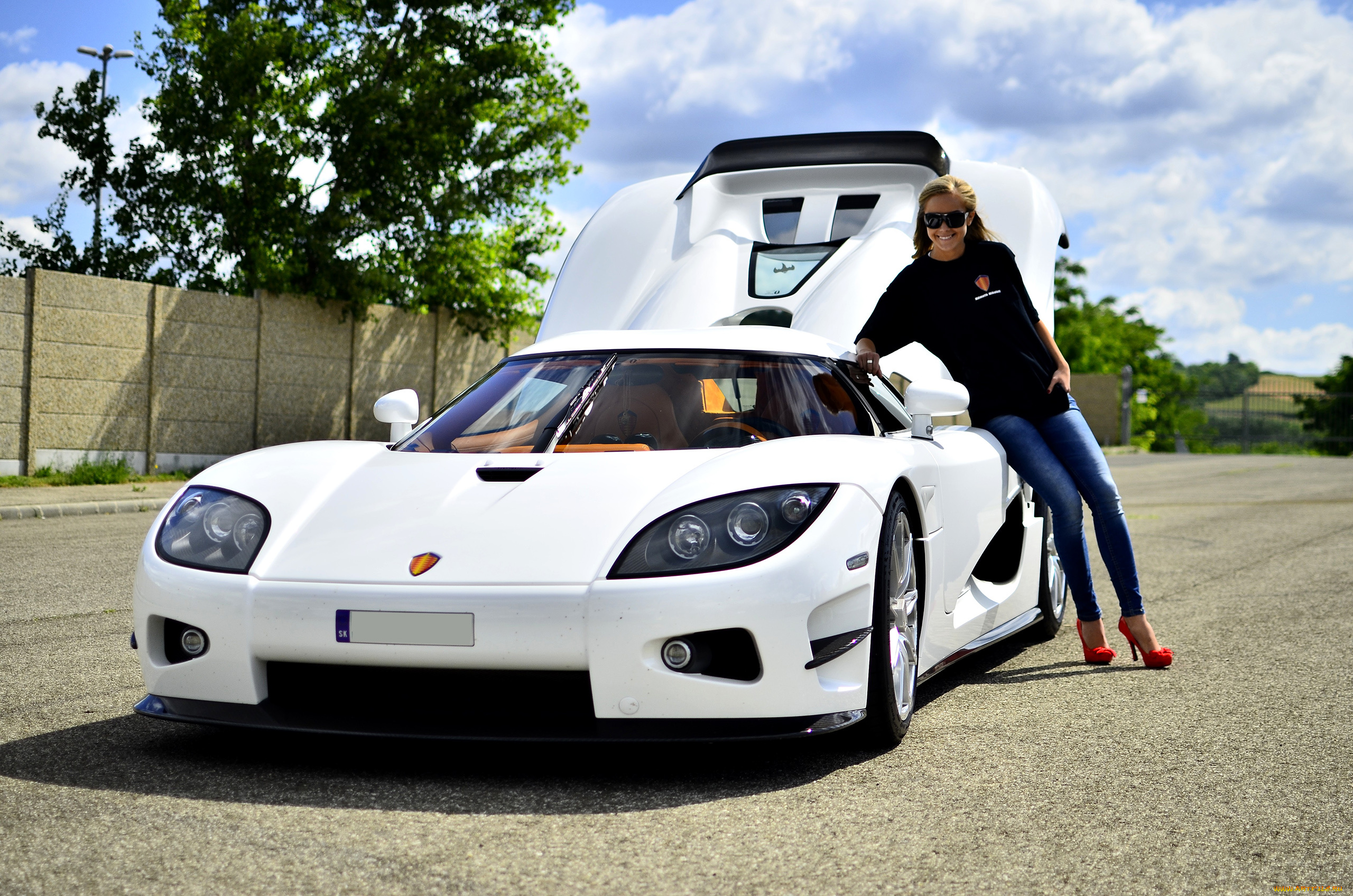 автомобили, -авто, с, девушками, улица, джинсы, очки