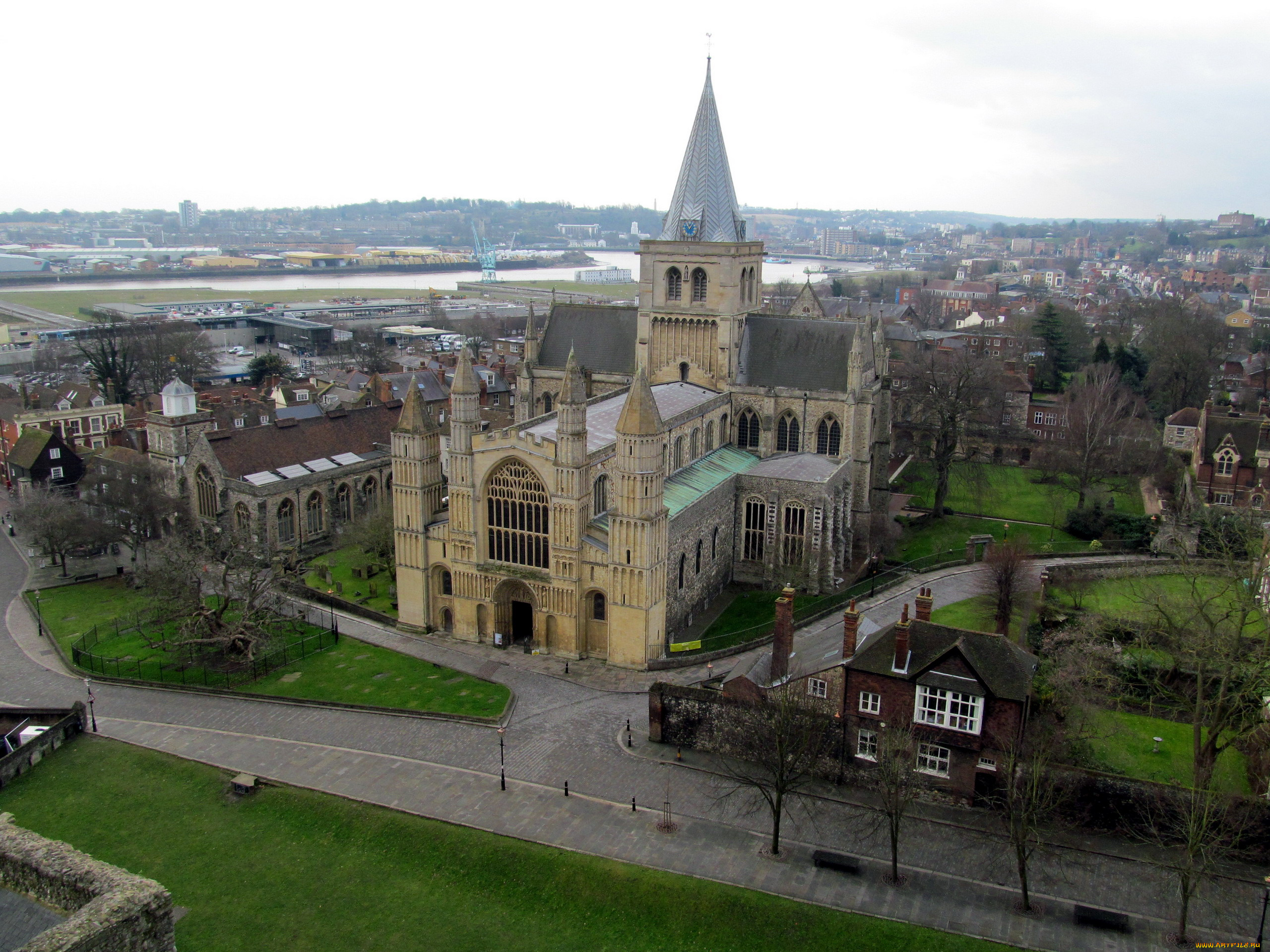 rochester, cathedral, kent, uk, города, -, католические, соборы, , костелы, , аббатства, kent, uk