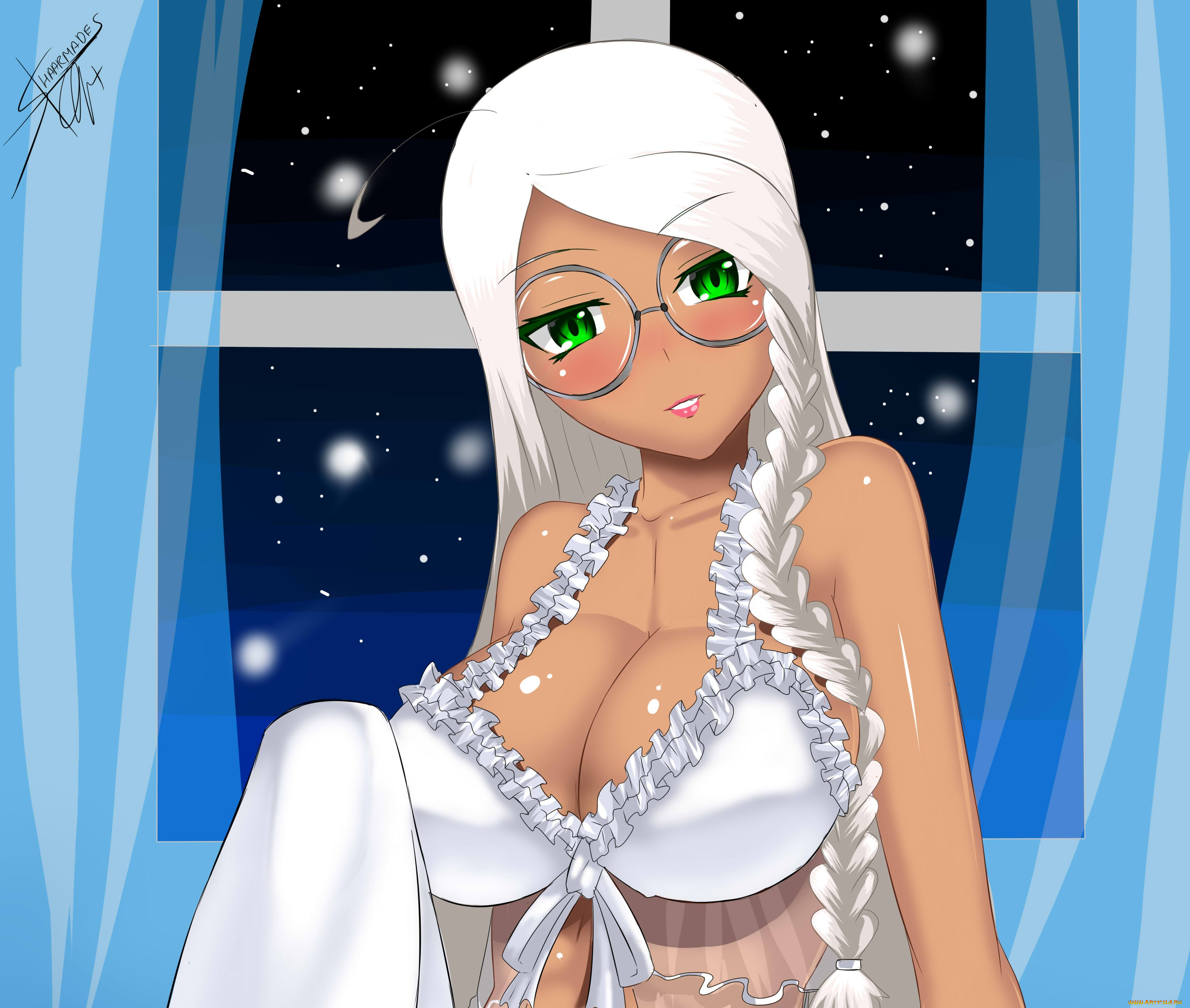 векторная, графика, девушки, , girls, фон, взгляд, девушка