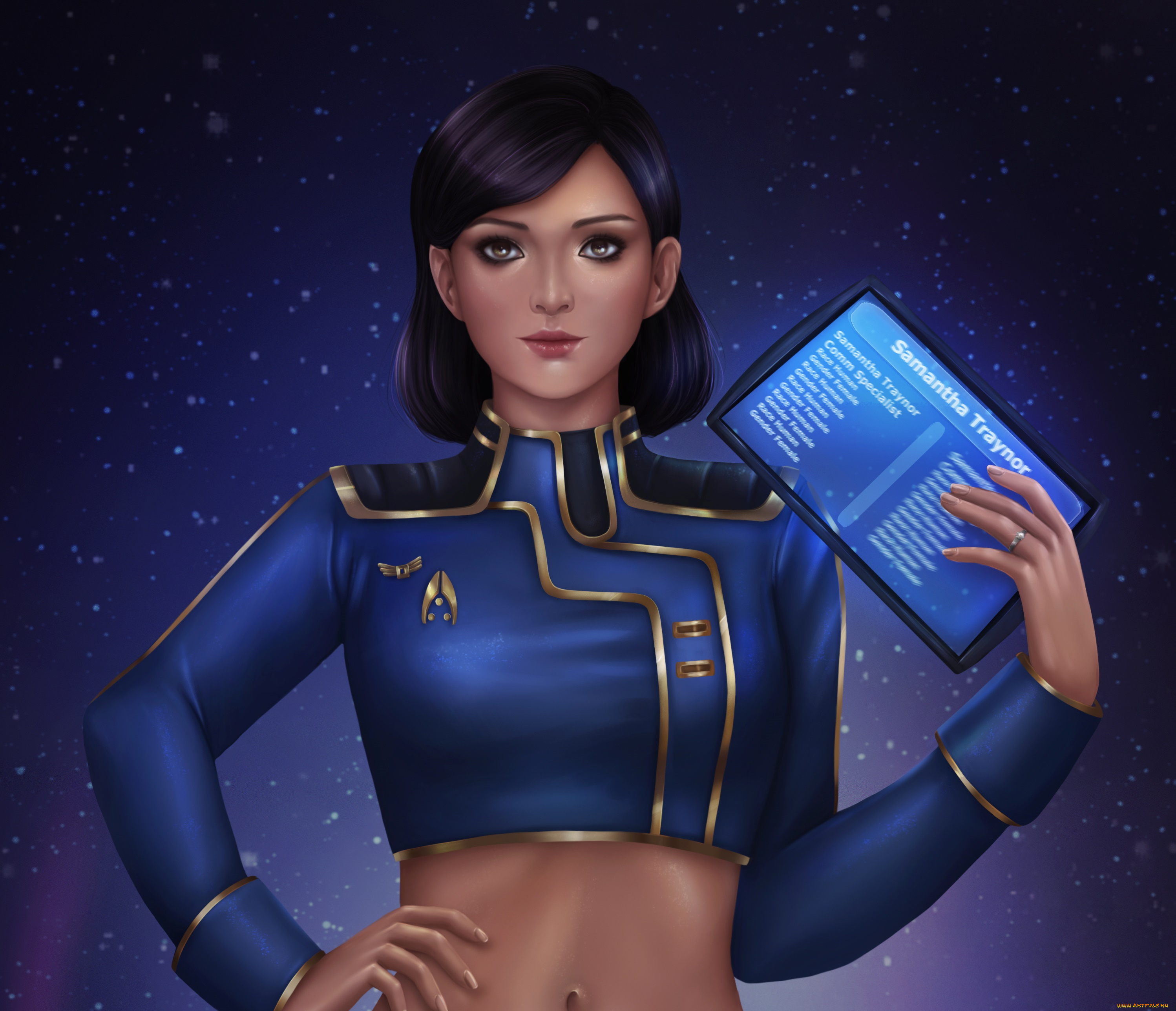 фэнтези, девушки, девушка, взгляд, фон