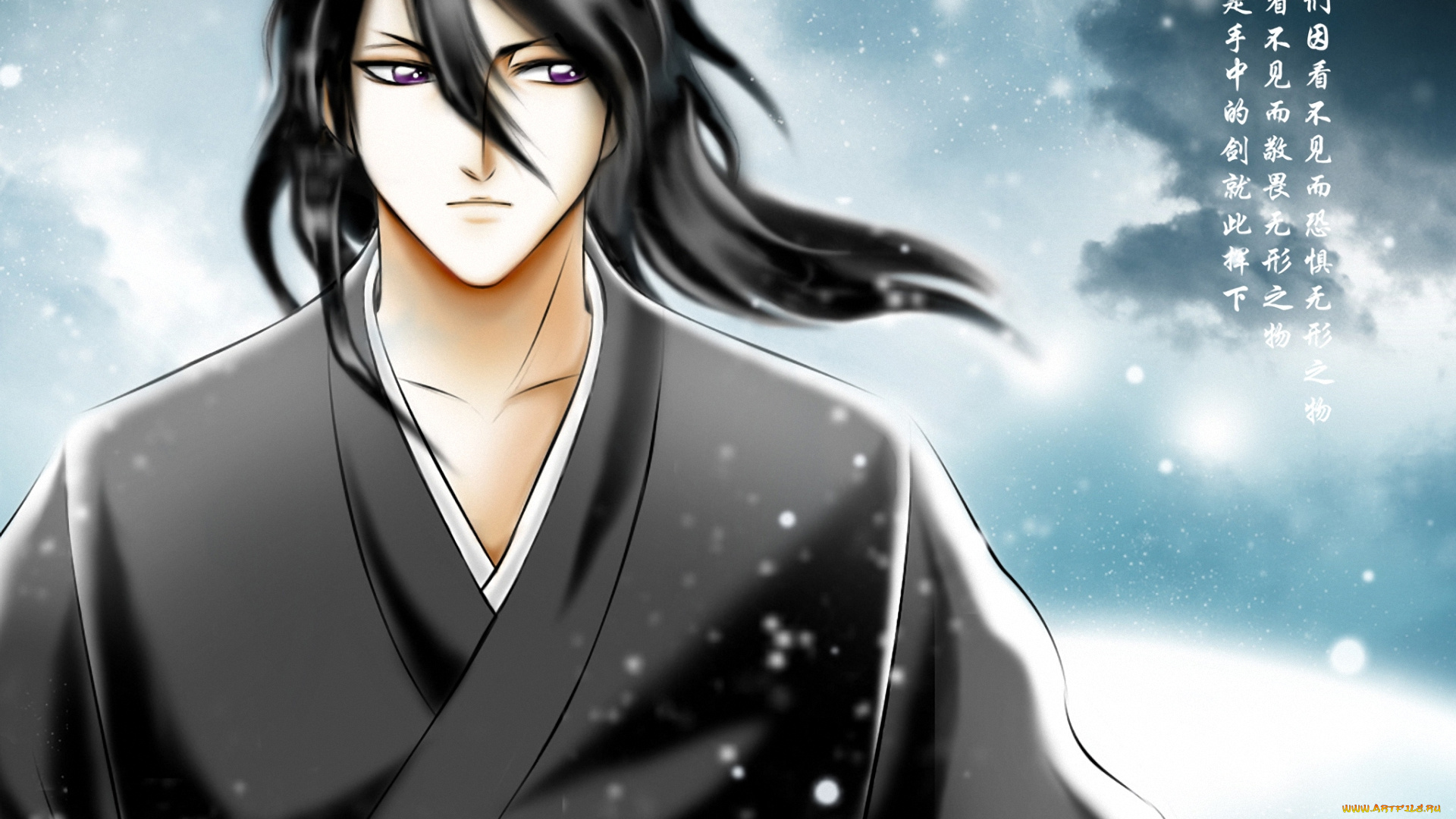 аниме, bleach, shinigami, byakuya, kuchiki