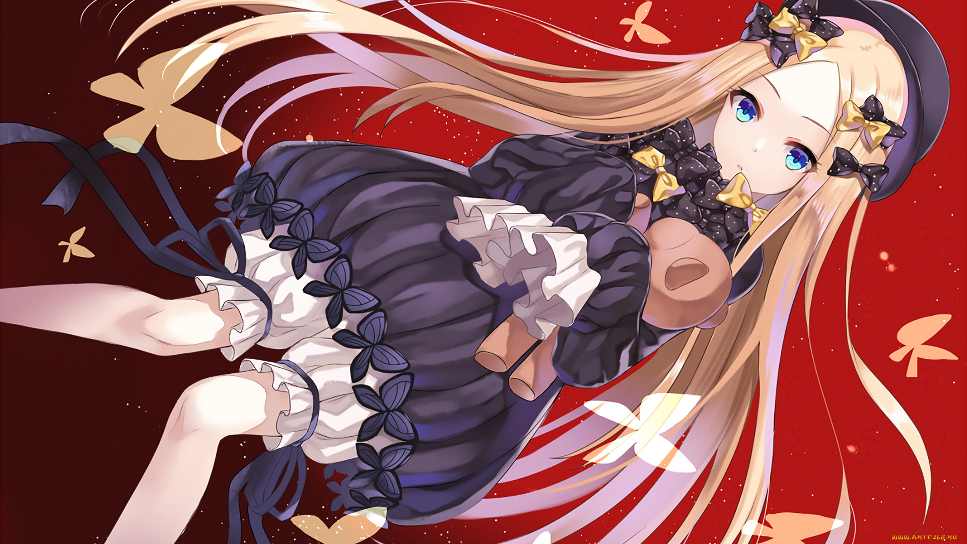 аниме, fate, stay, night, взгляд, девушка, фон