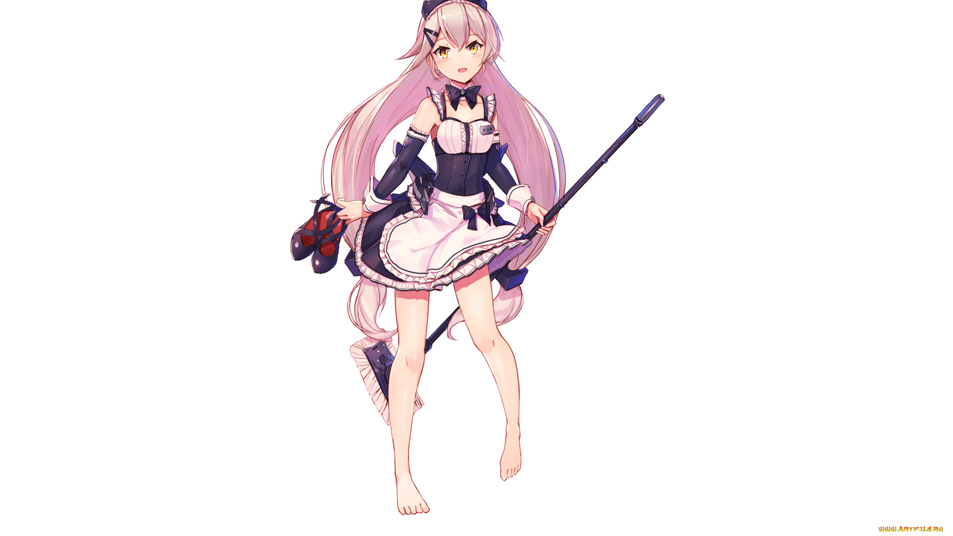 аниме, girls, frontline, взгляд, девушка, фон