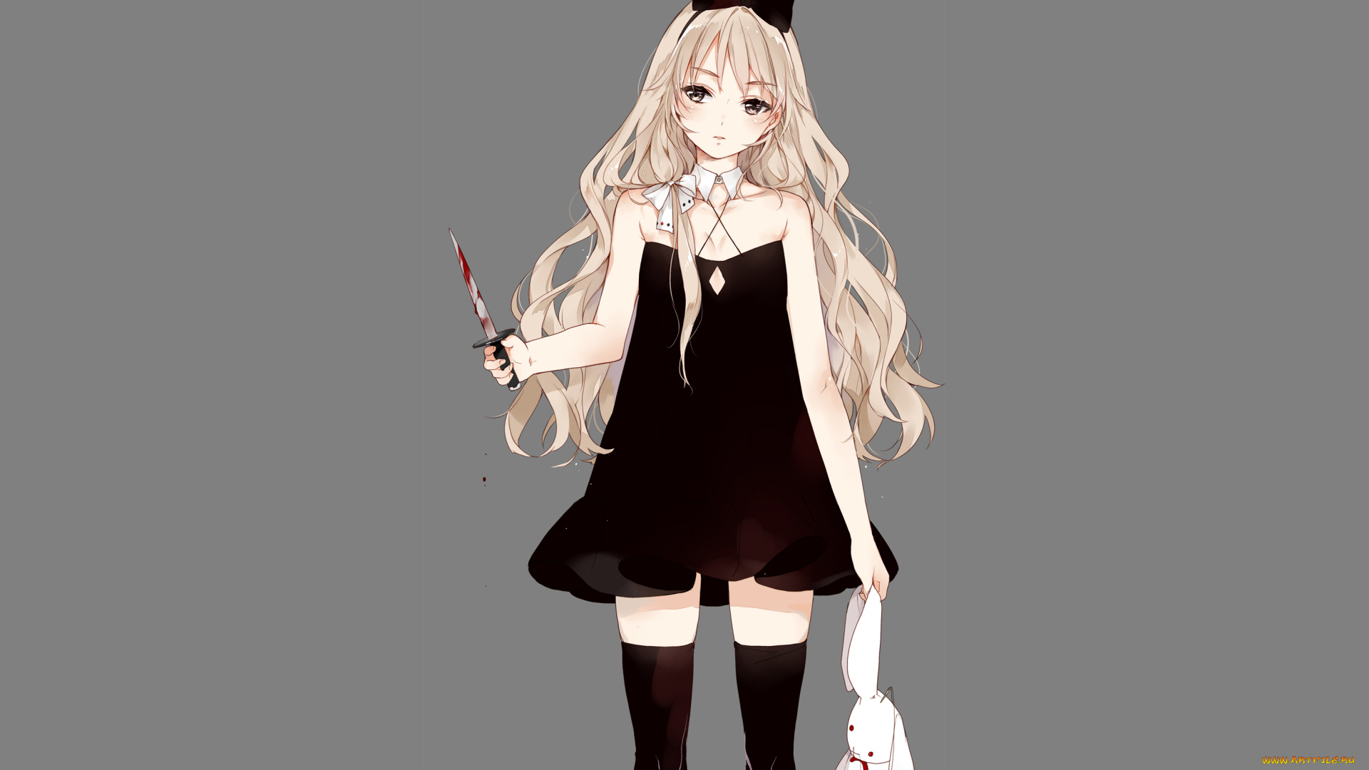 аниме, оружие, , техника, , технологии, девушка, фон, взгляд