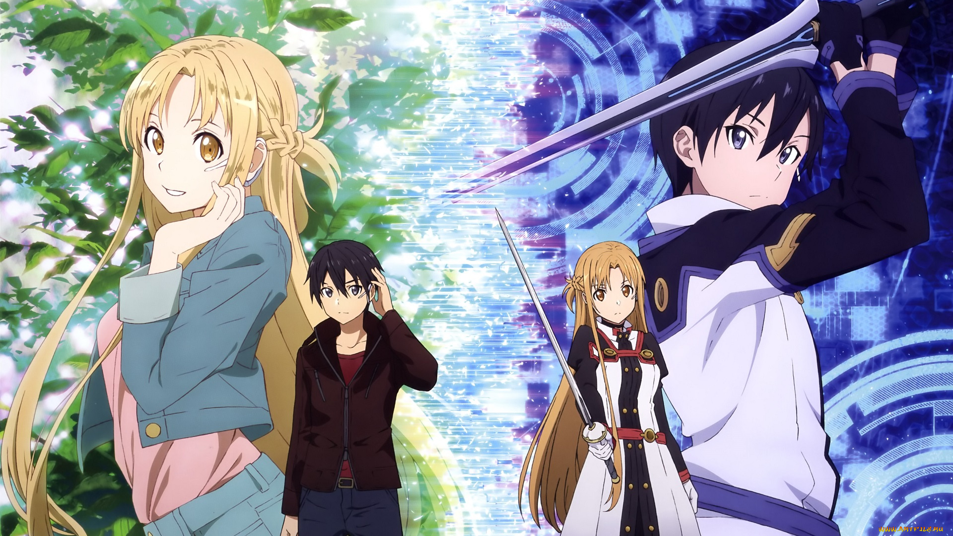 аниме, sword, art, online, sword, art, online
