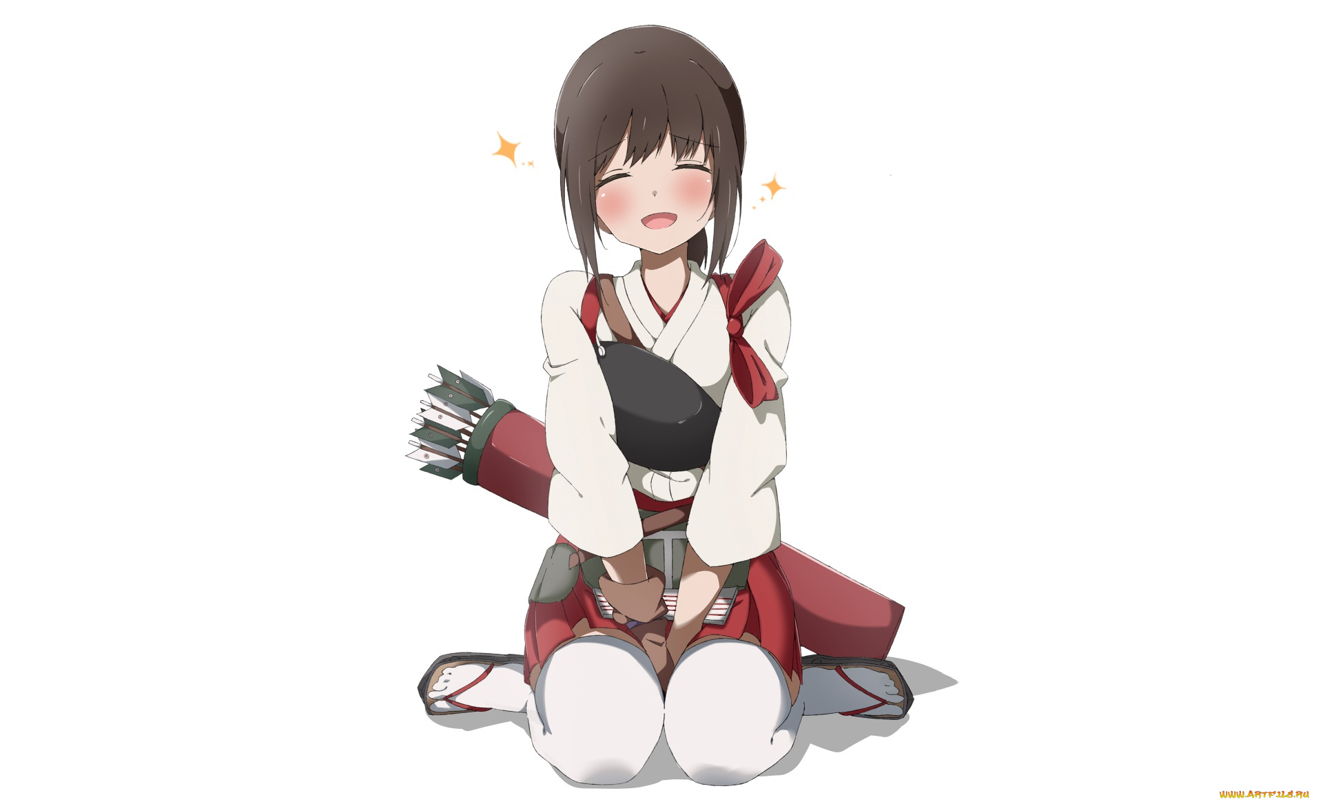 аниме, kantai, collection, фон, взгляд, девушка