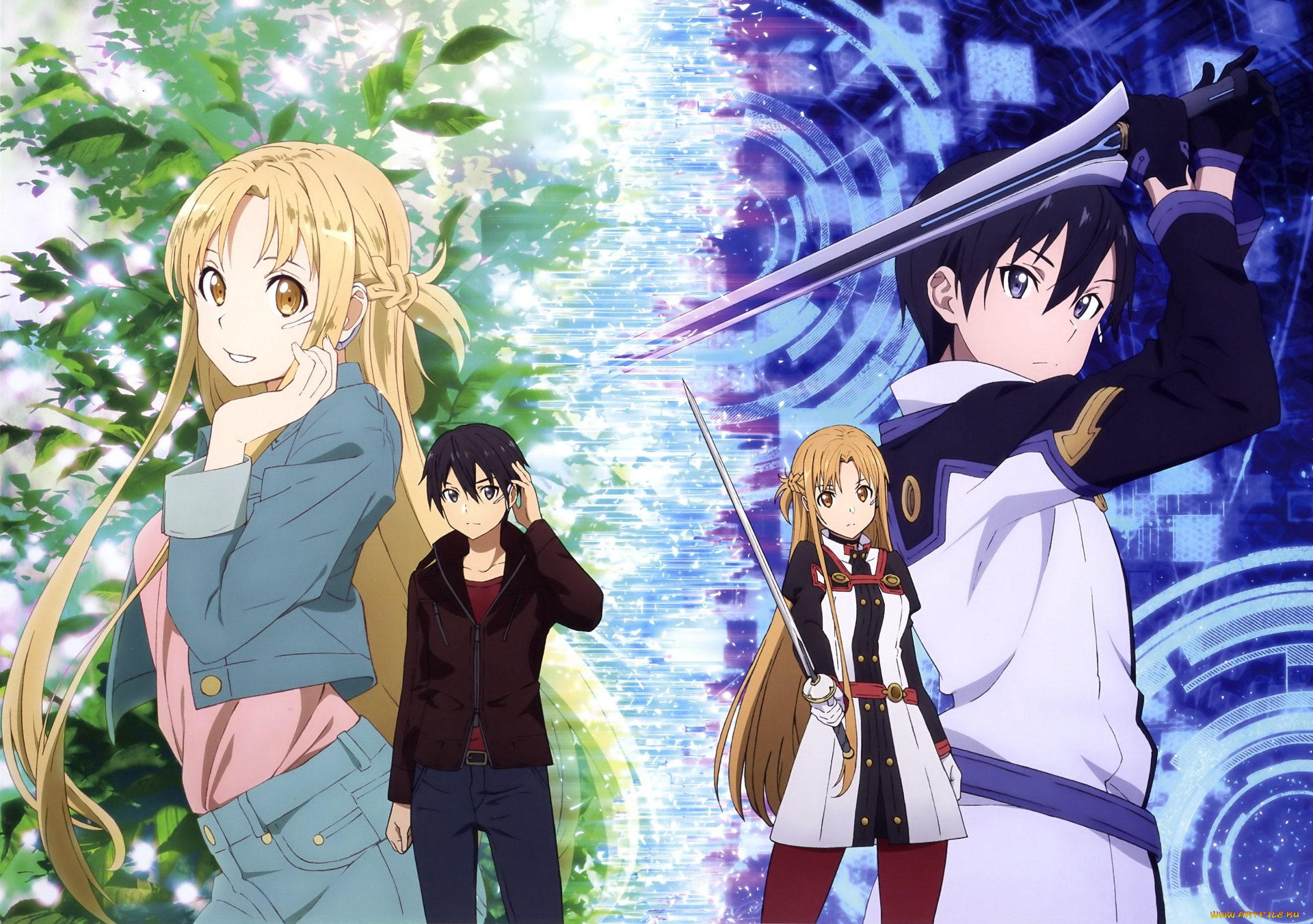 аниме, sword, art, online, sword, art, online