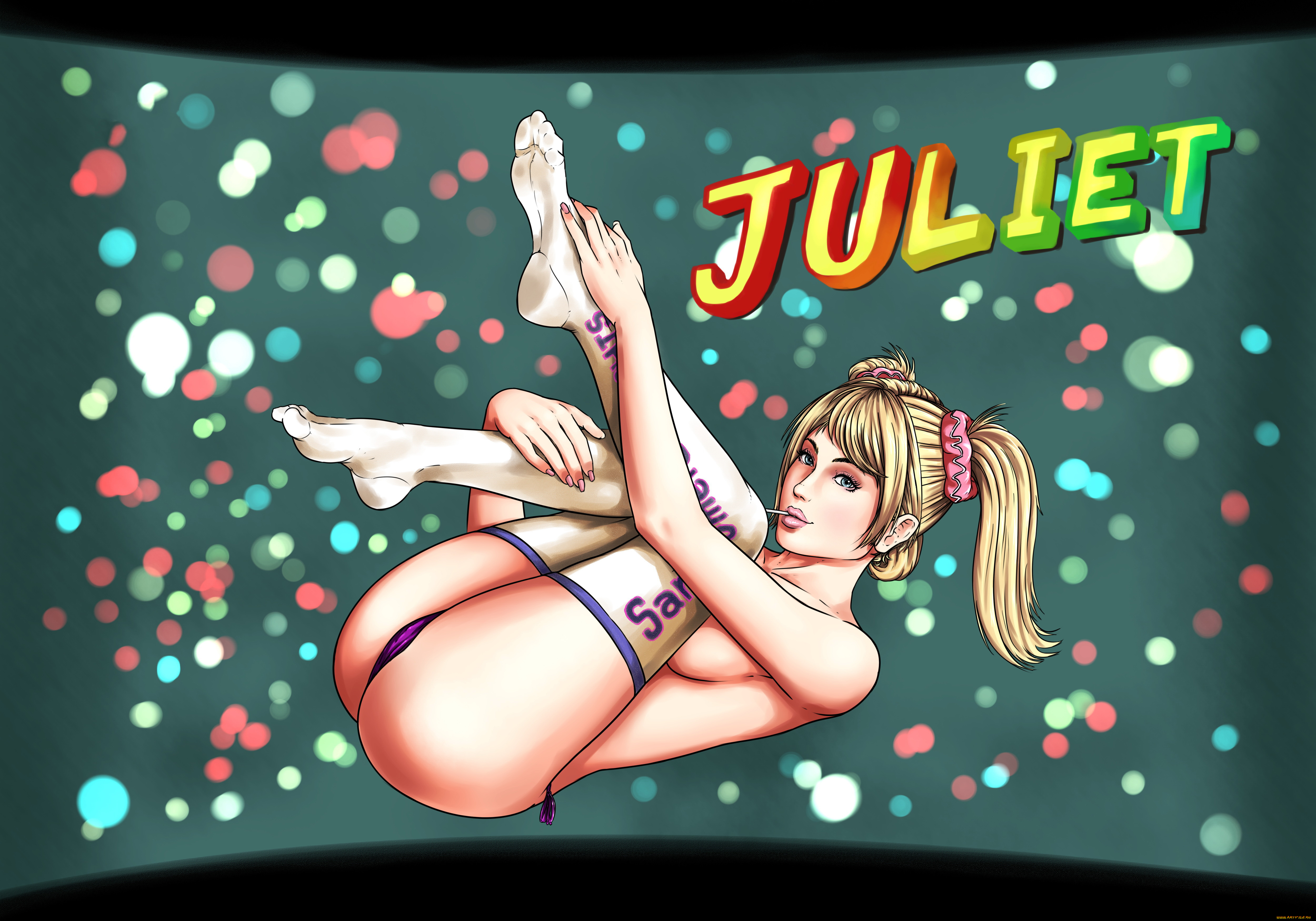 рисованное, комиксы, фон, девушка