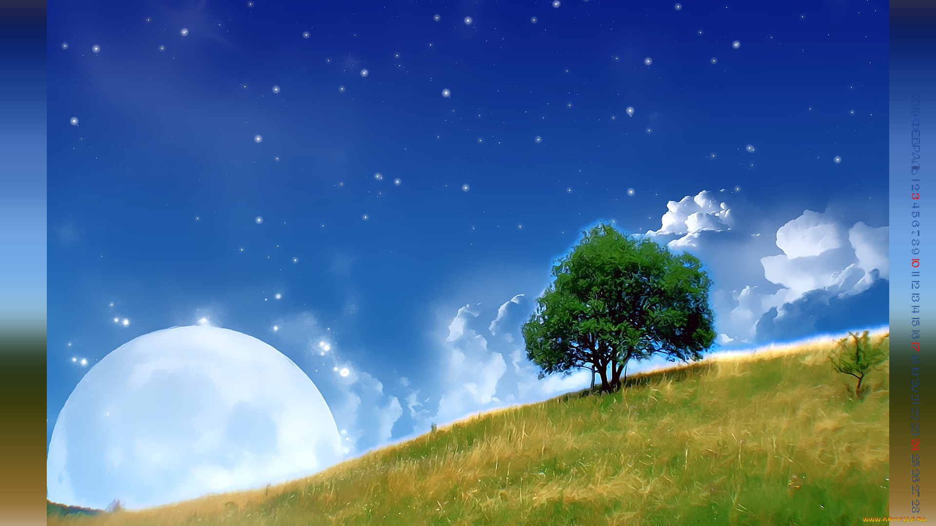 календари, компьютерный, дизайн, растения, природа, планета, дерево