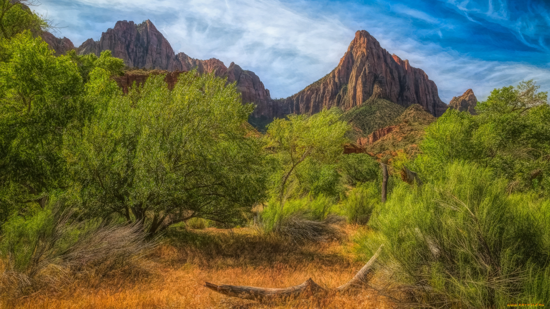 природа, горы, простор