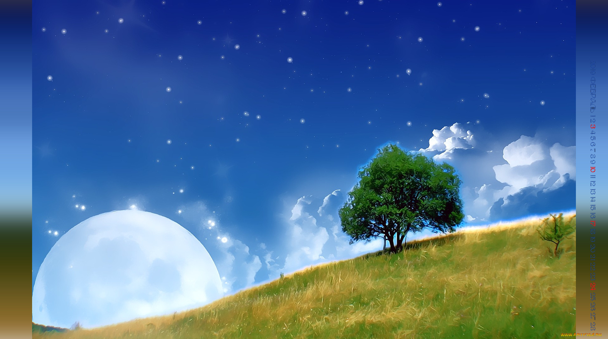 календари, компьютерный, дизайн, растения, природа, планета, дерево