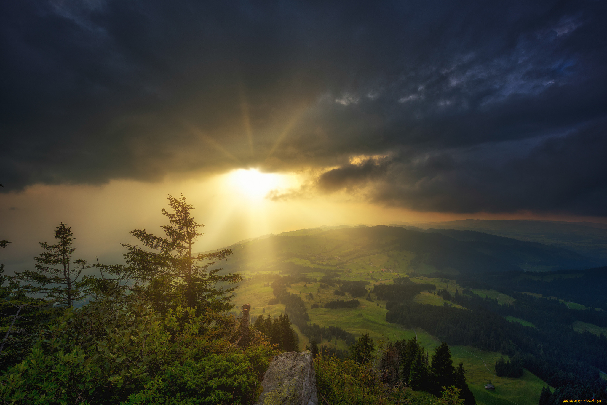 природа, восходы, закаты, простор