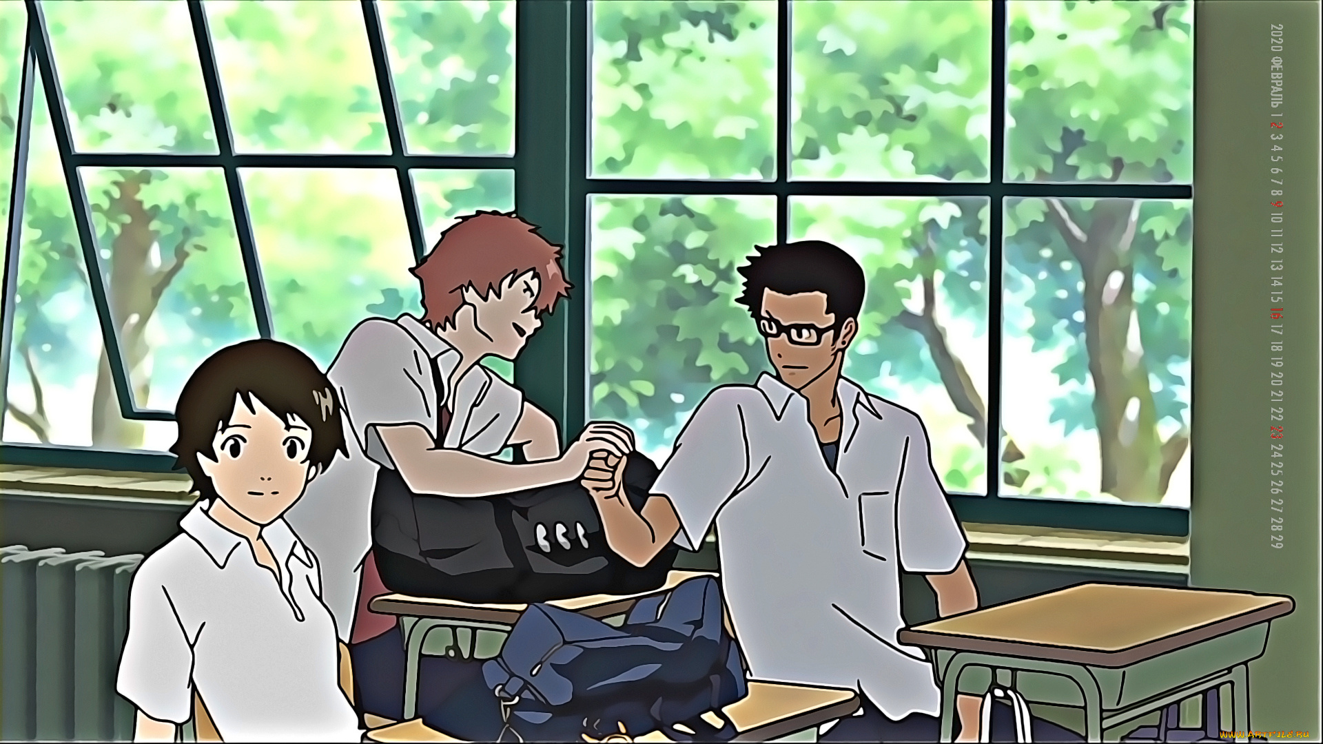 календари, аниме, парень, девочка, подросток, класс, 2020, calendar, юноша, школа