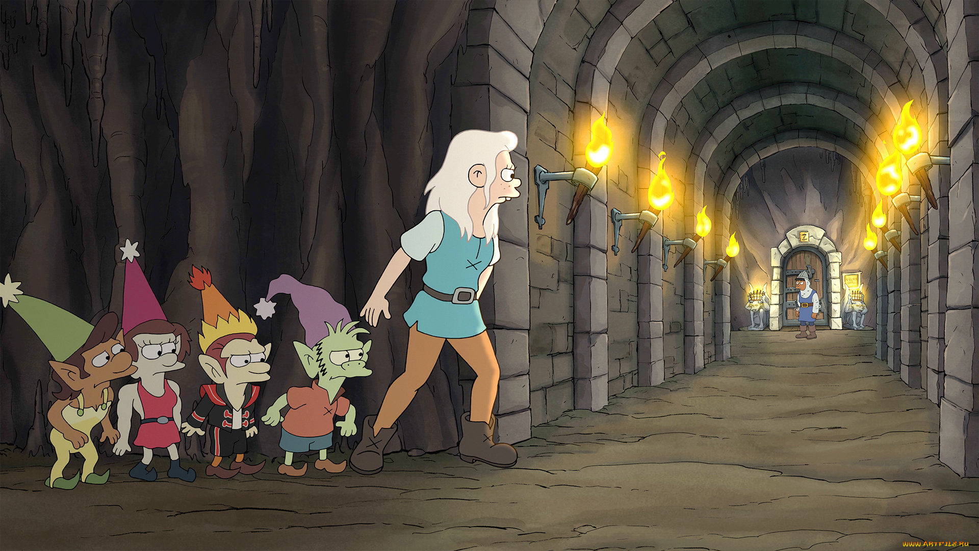 мультфильмы, disenchantment, bean, elfo, разочарование