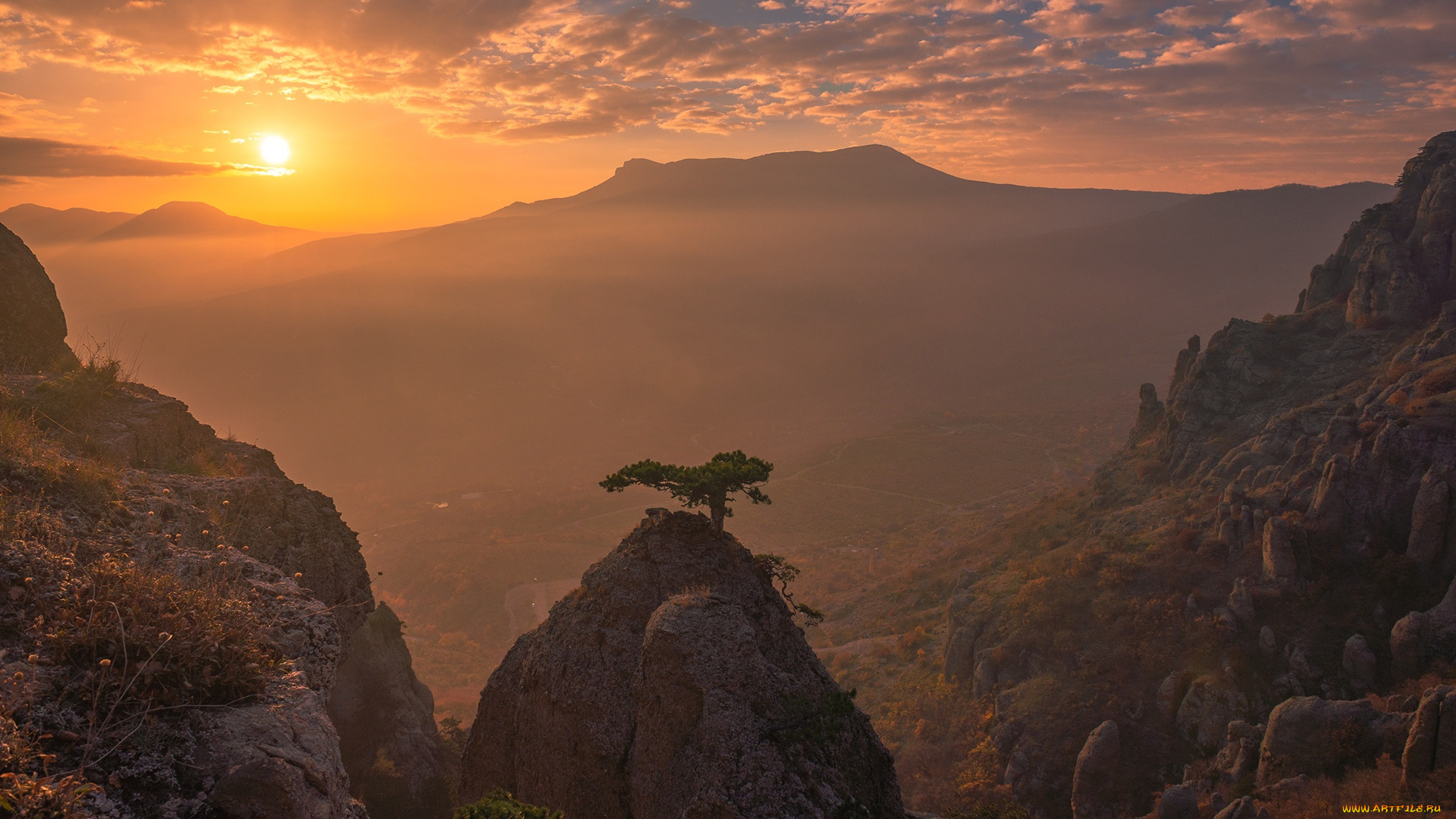 природа, восходы, закаты, ай-петри, крым
