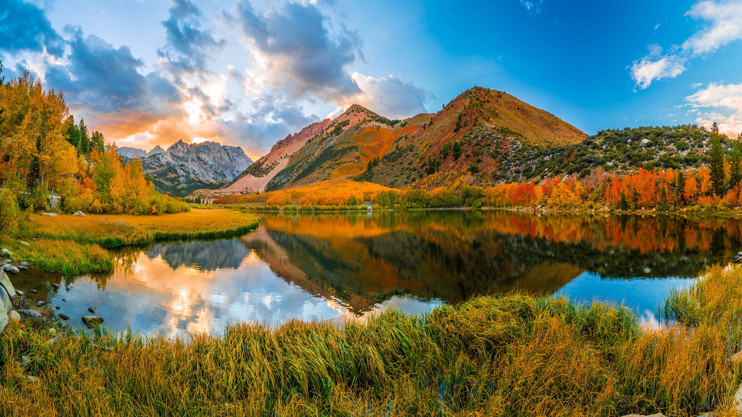 природа, реки, озера, калифорния, сьерра-невада