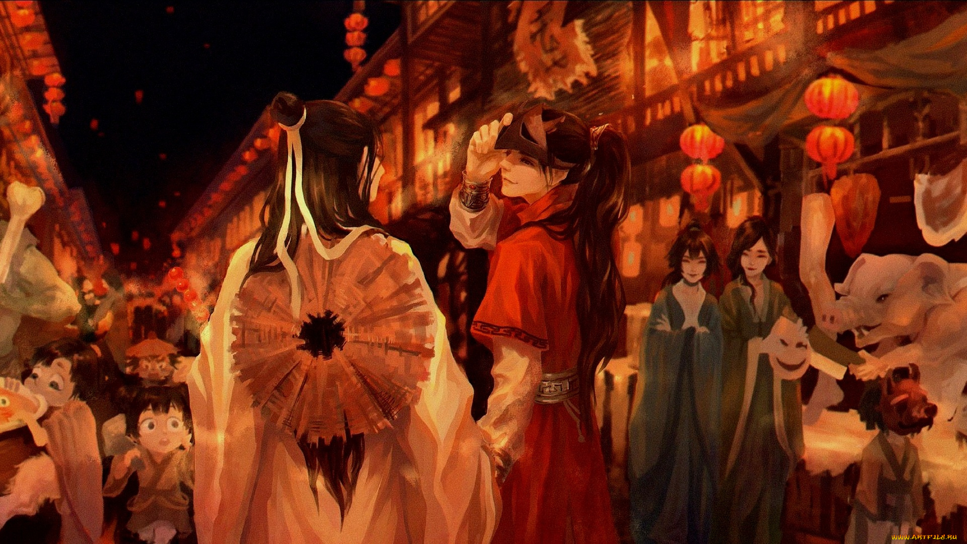 аниме, tian, guan, ci, fu, благословение, небожителей, tian, guan, ci, fu, мосян, тунсю