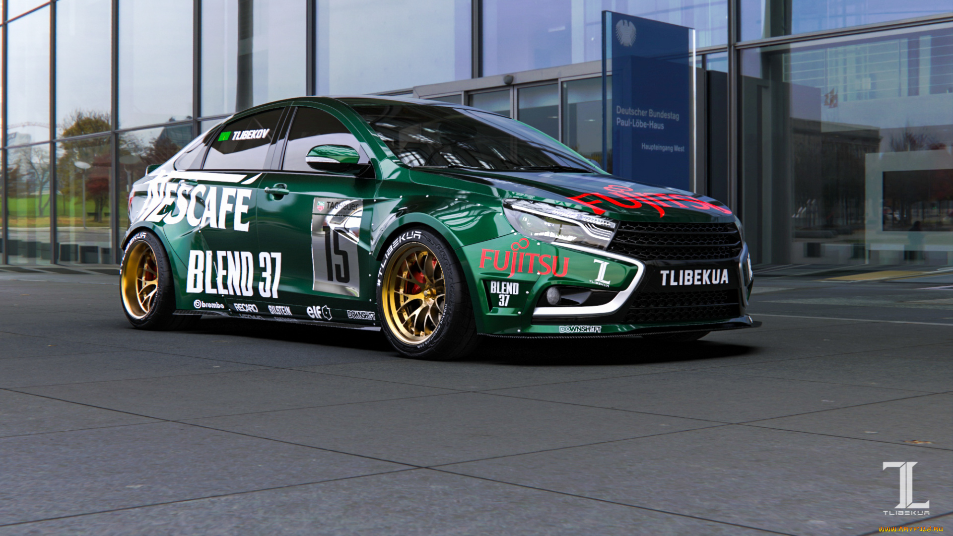 автомобили, 3д, 3d