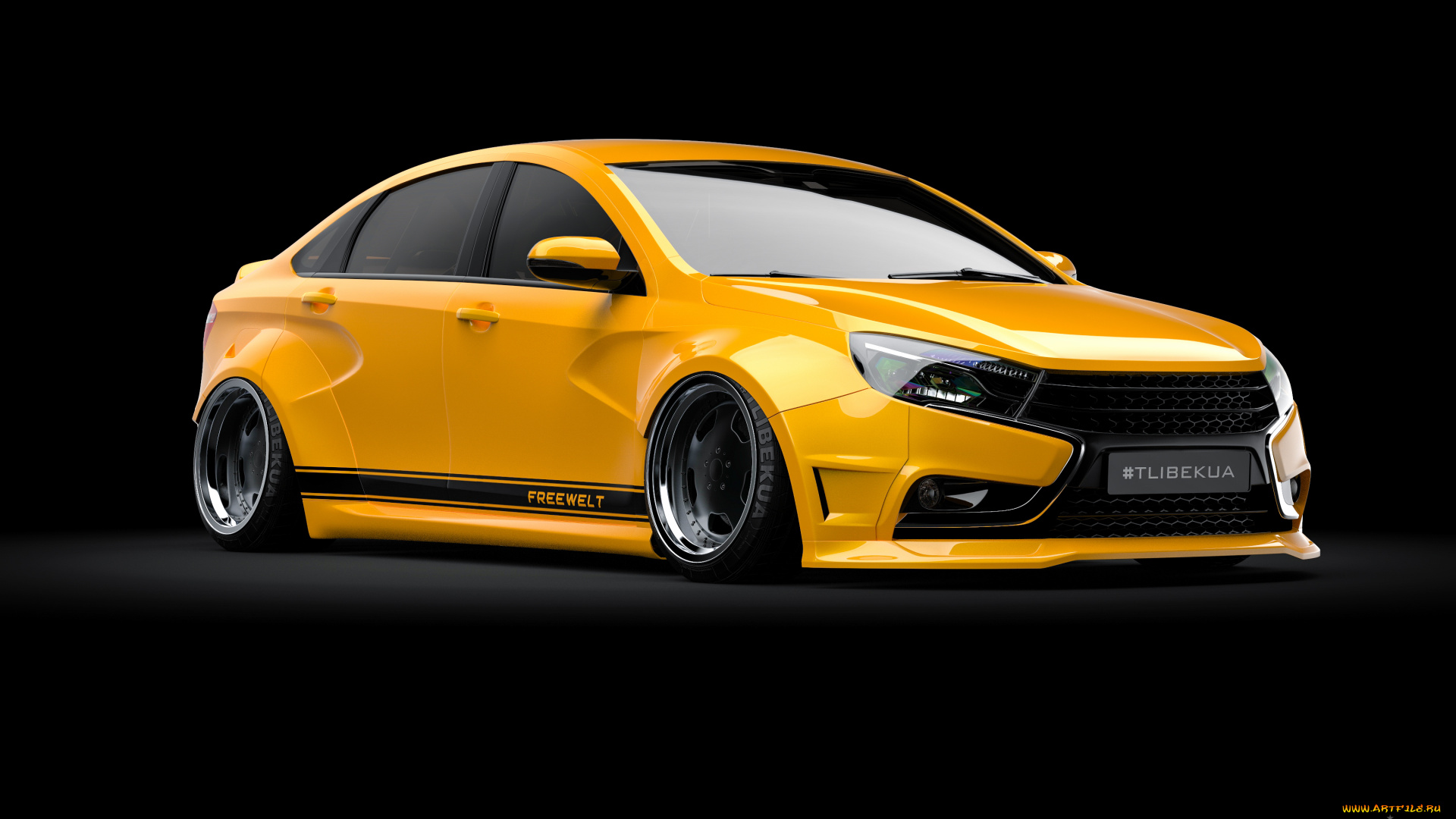 автомобили, 3д, lada