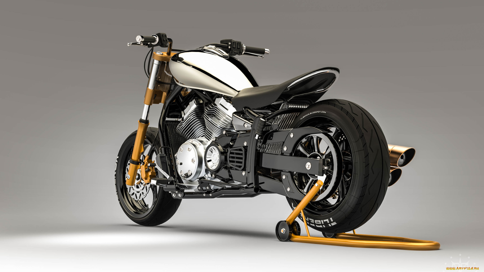 мотоциклы, 3d, 3д