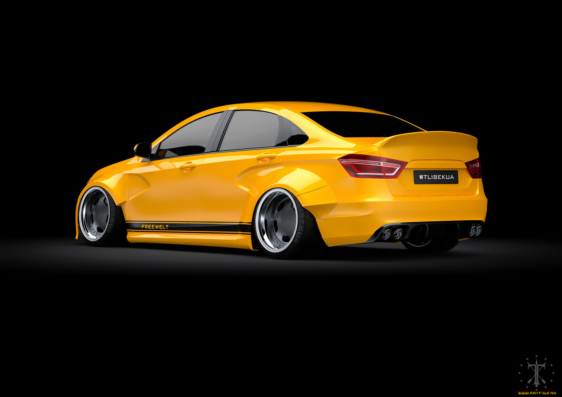 автомобили, 3д, lada