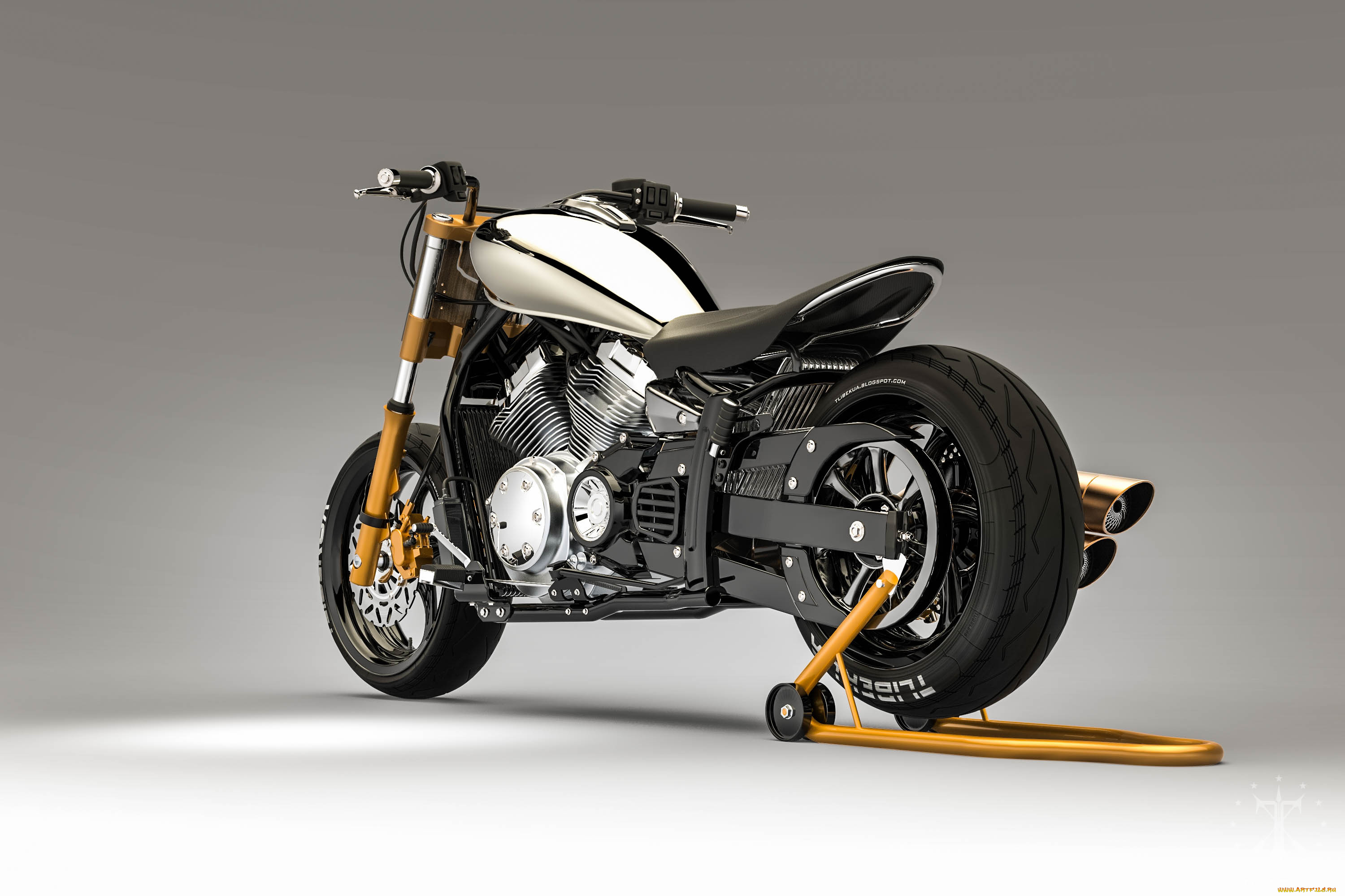 мотоциклы, 3d, 3д