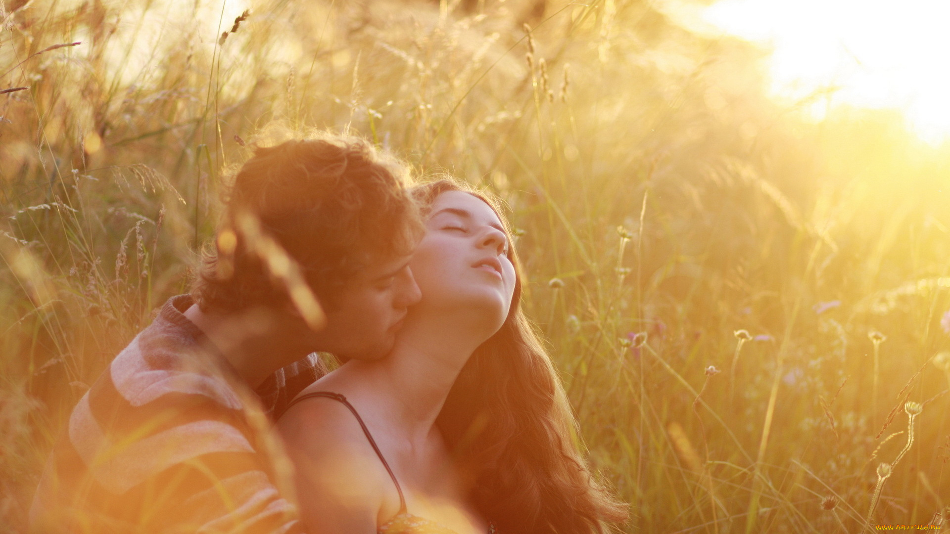 разное, мужчина, женщина, пара, нежность, трава