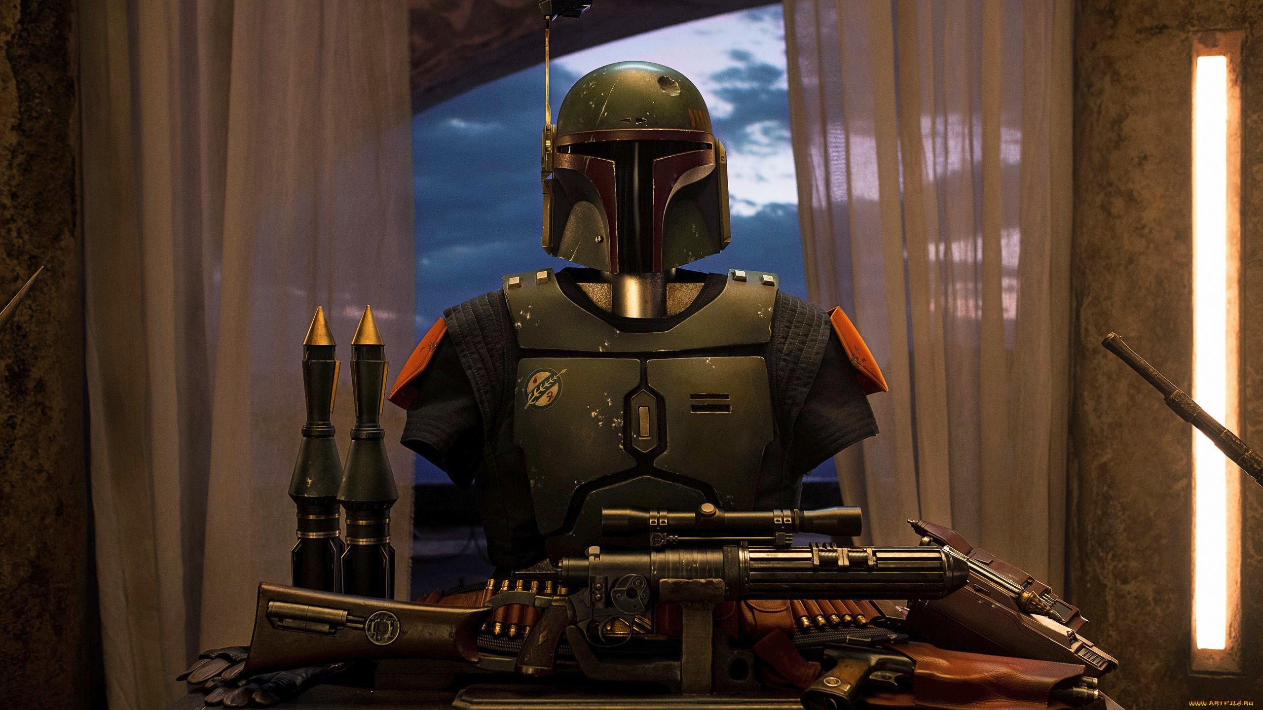 the, book, of, boba, fett, , , сериал, 2021, –, , кино, фильмы, the, book, of, boba, fett, , сериал, книга, бобы, фетта, boba, fett, costume, helmet, guns, 4k, костюм, оружие, фантастика, боевик