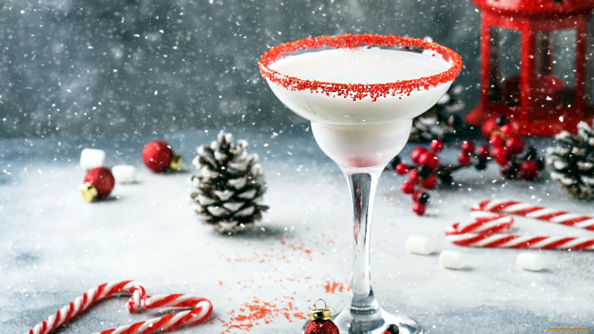 праздничные, угощения, шишка, леденцы, коктейль