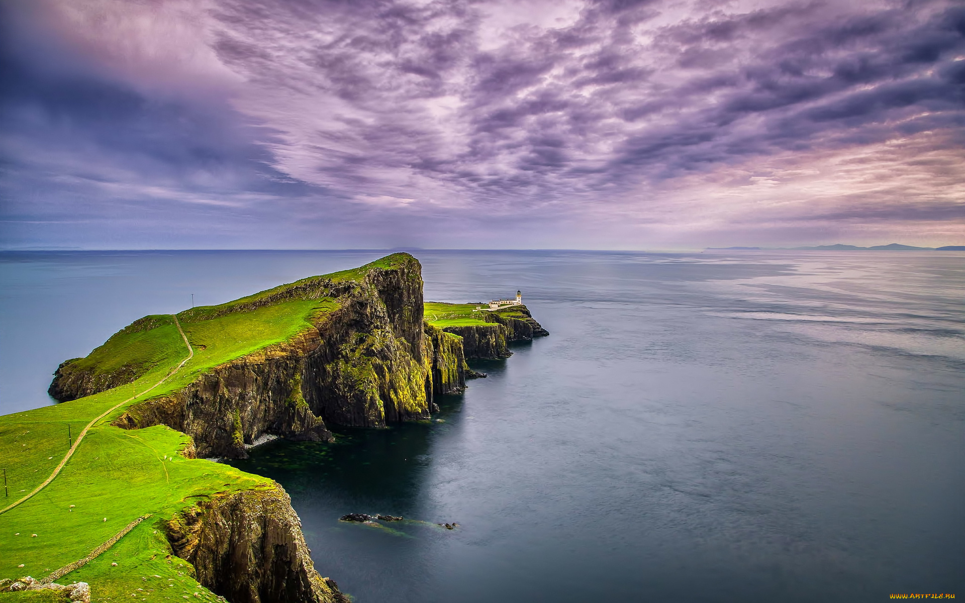 природа, маяки, маяк, мыс, море, облака