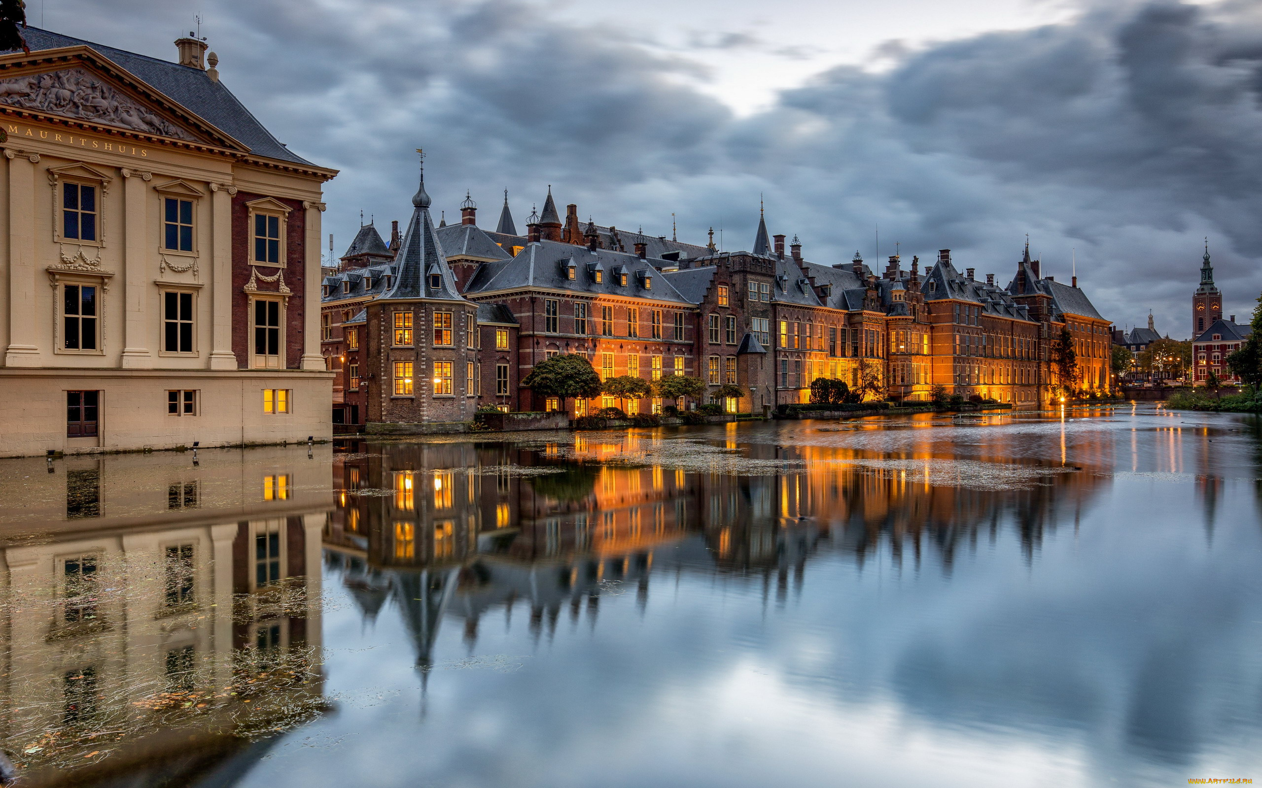 hofvijver, artificial, lake, города, гаага, , нидерланды, artificial, lake