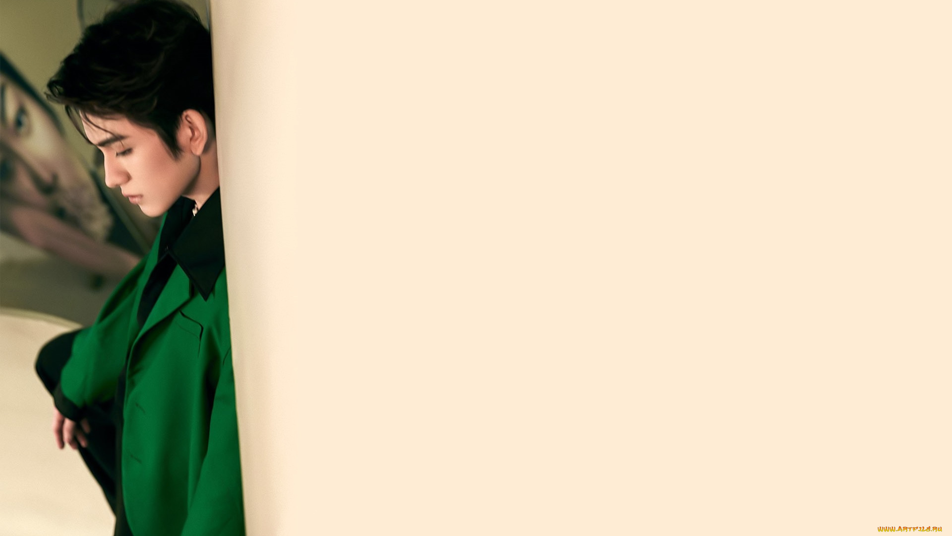 мужчины, zhu, zanjin, актер, пальто, угол