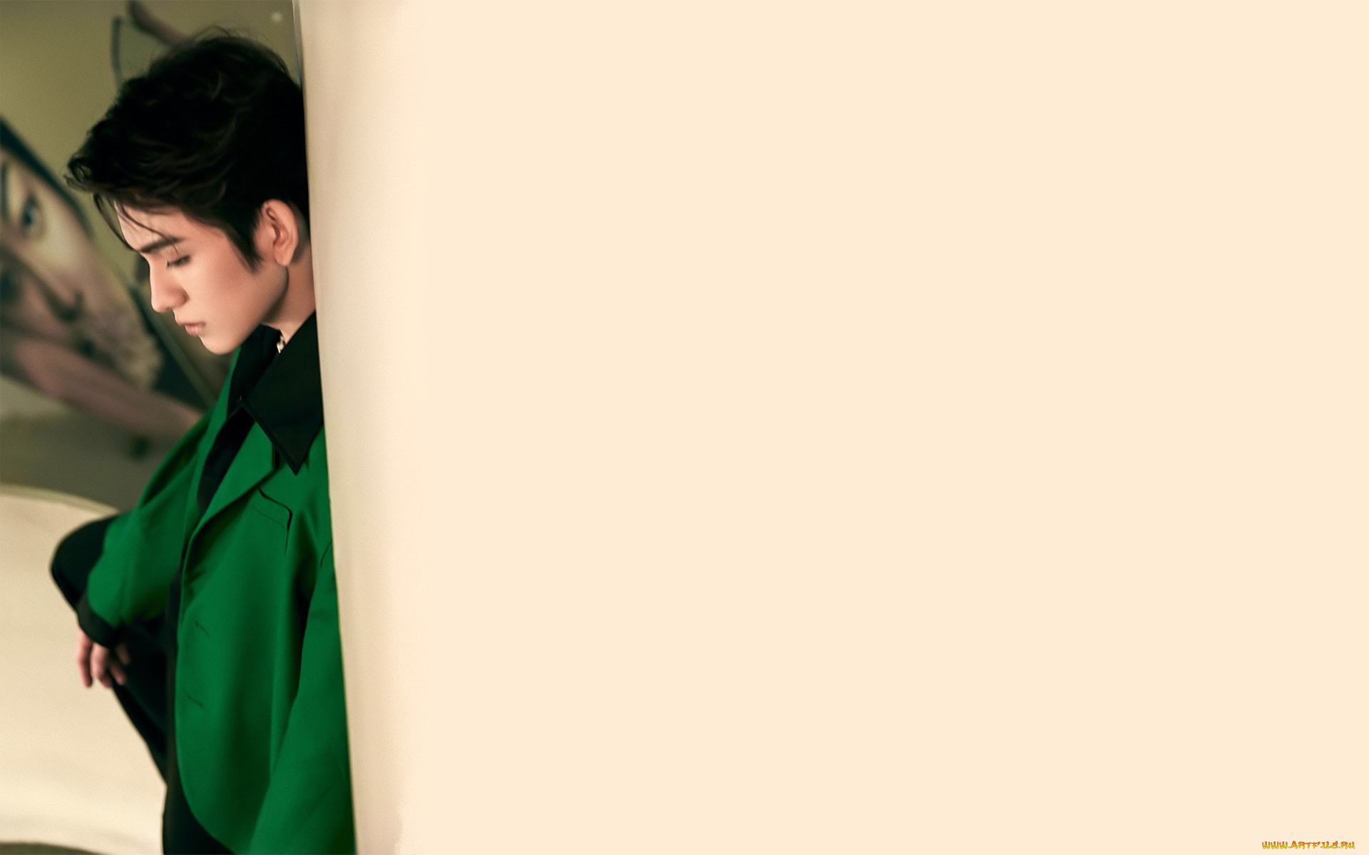 мужчины, zhu, zanjin, актер, пальто, угол