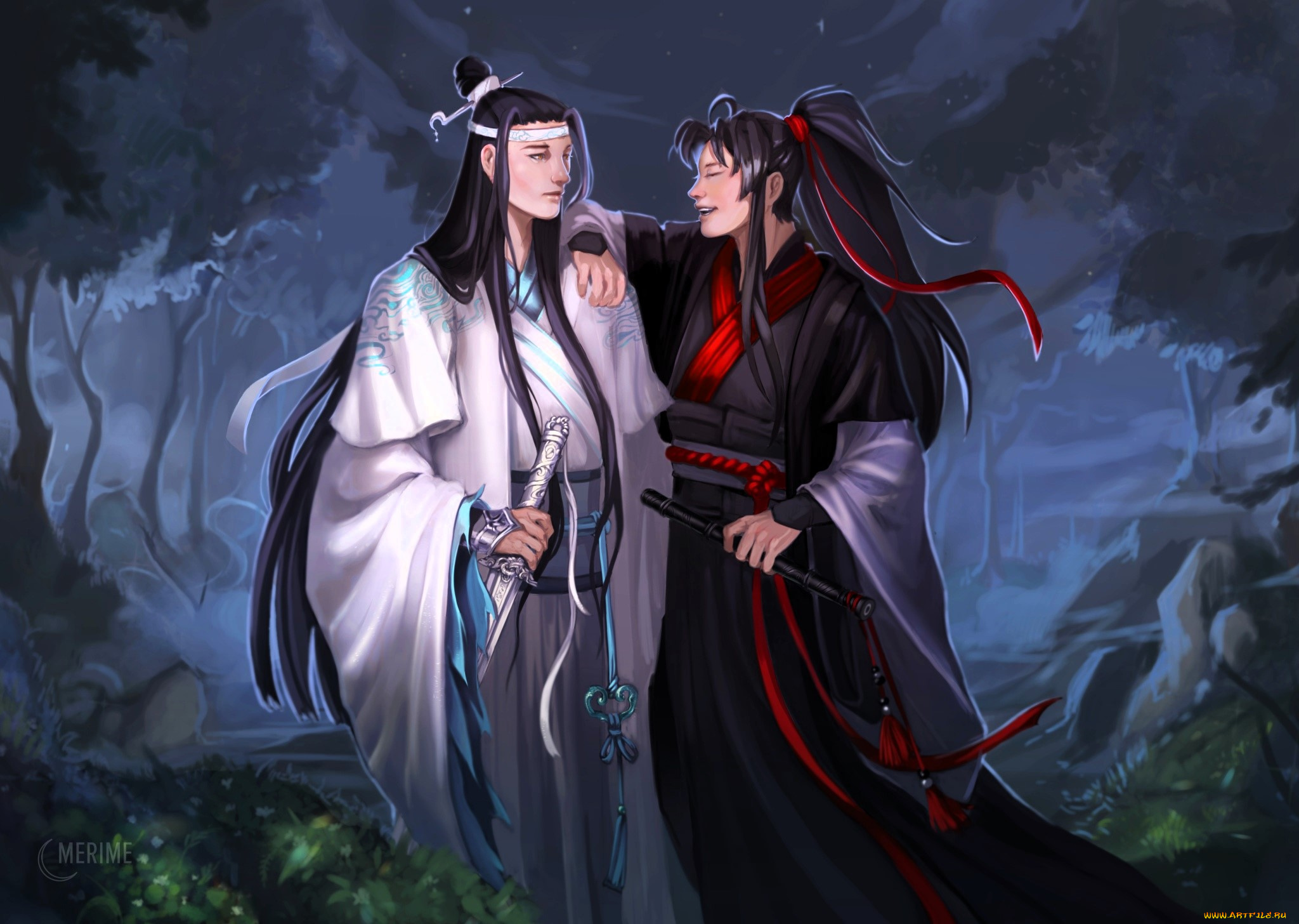 аниме, mo, dao, zu, shi, вэй, усянь, лань, ванцзи