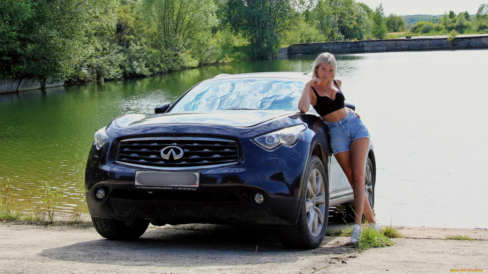 автомобили, -авто, с, девушками, infiniti, fx