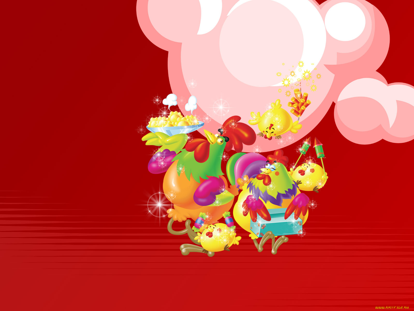 праздничные, векторная, графика, новый, год