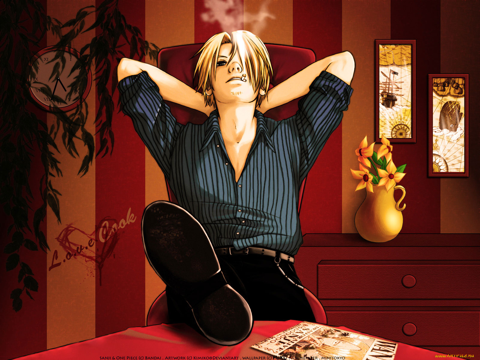 аниме, one, piece, sanji