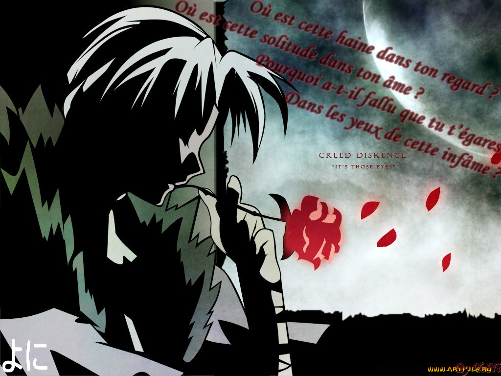 аниме, black, cat