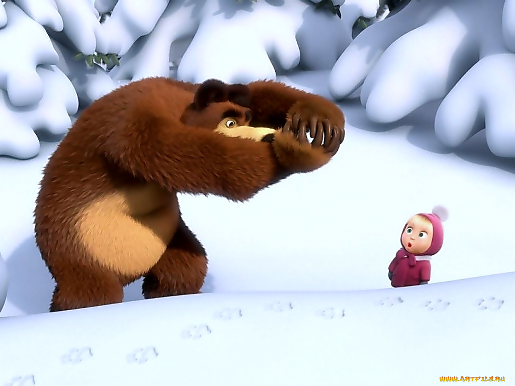 мультфильмы, маша, медведь