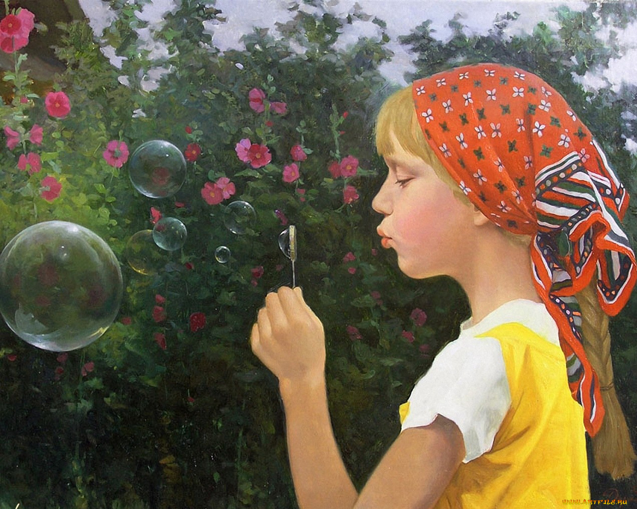 рисованные, дети