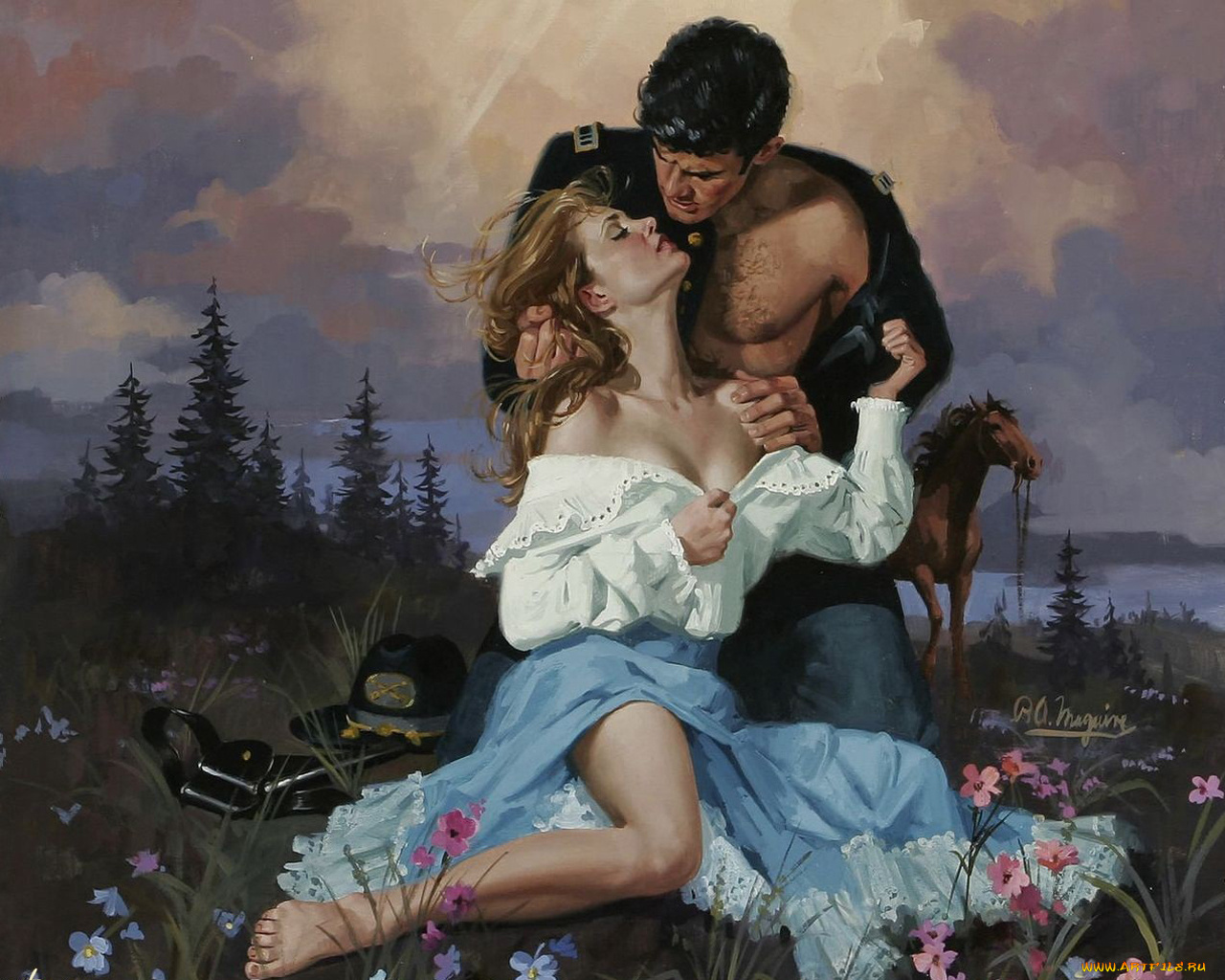 рисованные, люди