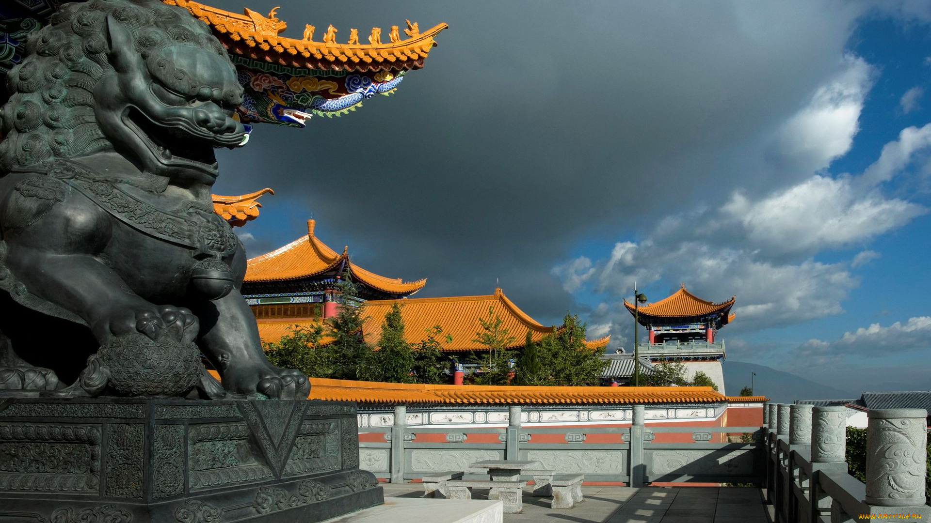 города, буддистские, другие, храмы