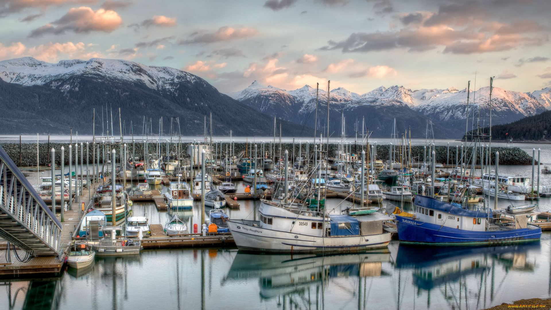 корабли, порты, причалы