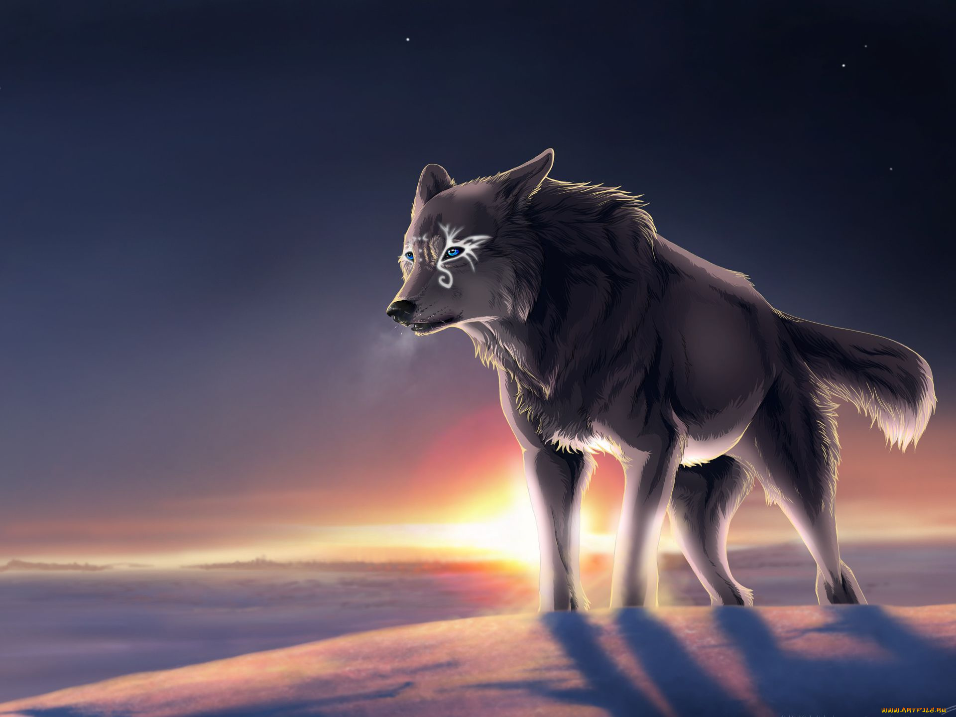 рисованные, животные