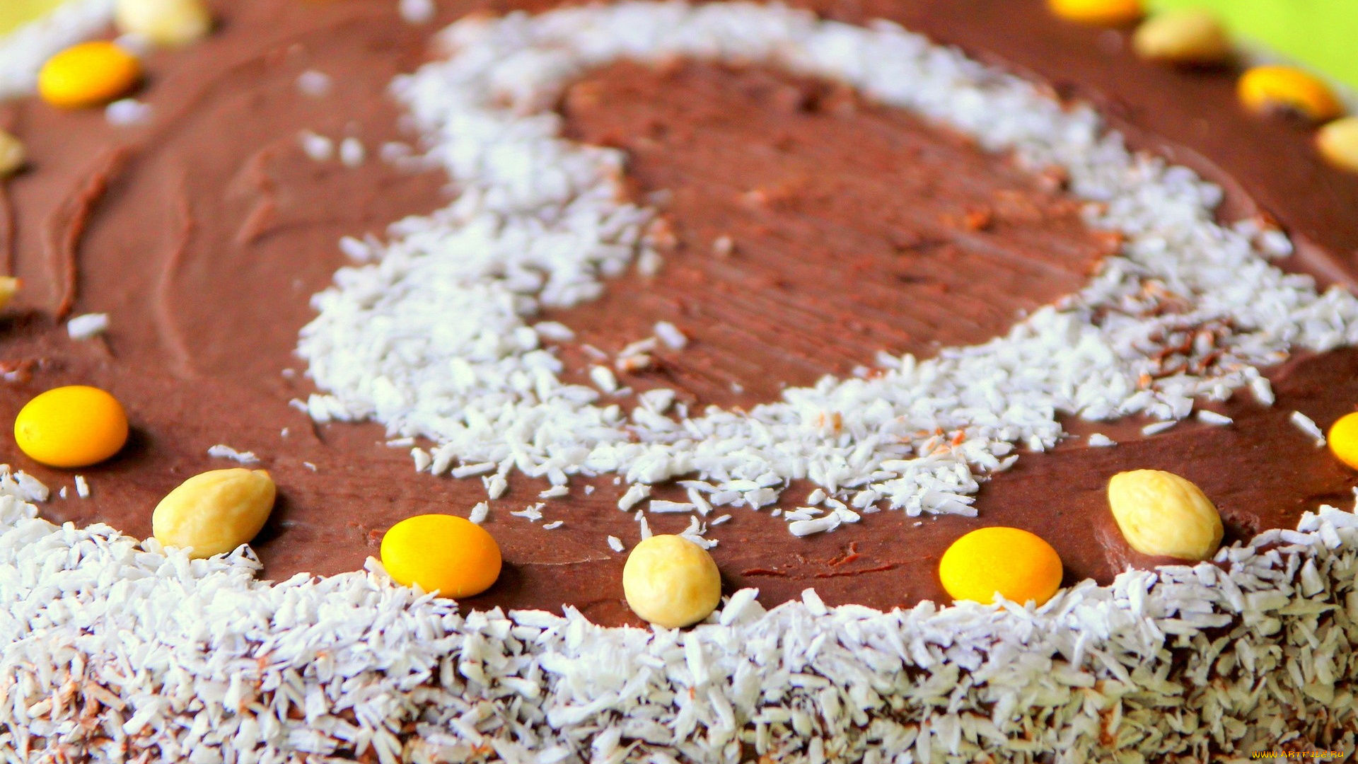 еда, пирожные, кексы, печенье, торт, крем, сердечко, кокосовая, стружка