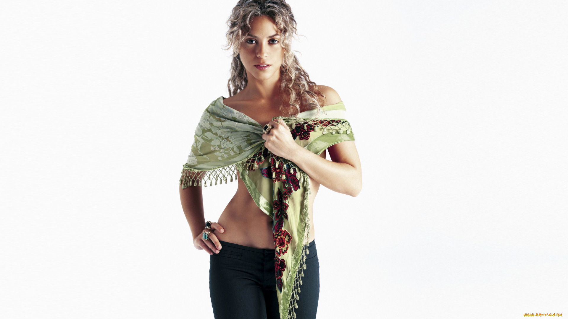 музыка, shakira, платок