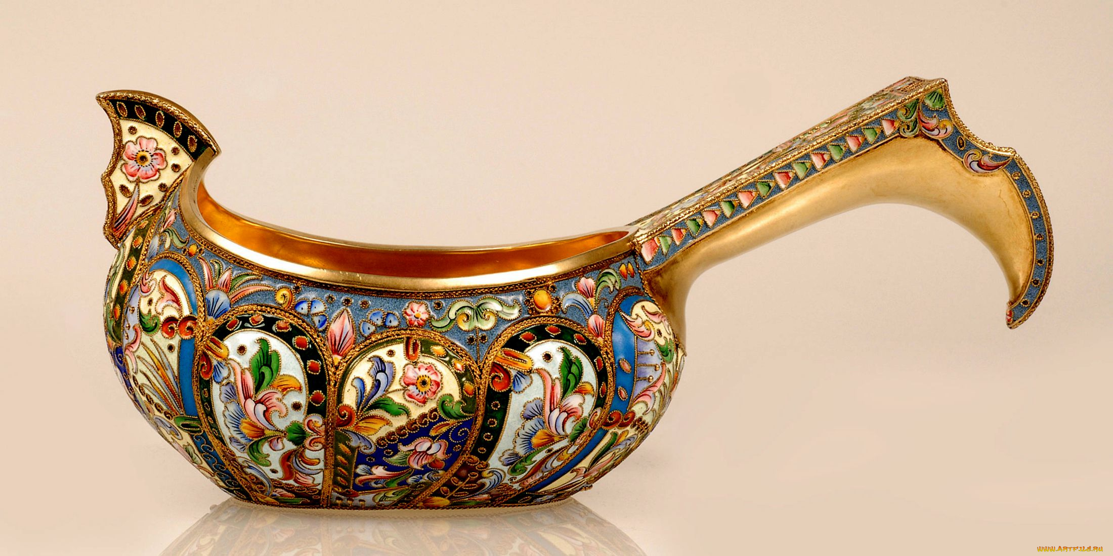 разное, посуда, столовые, приборы, кухонная, утварь, роспись, эмаль, ковш